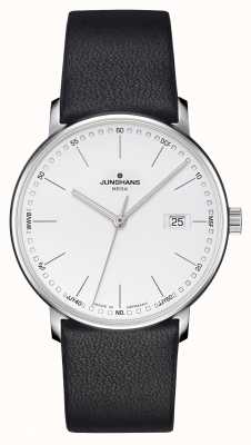 Junghans Méga forme homme en cuir noir radiocommandé 58/4930.00