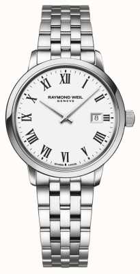 Raymond Weil | bracelet en acier inoxydable toccata pour femme | cadran blanc | 5985-ST-00300