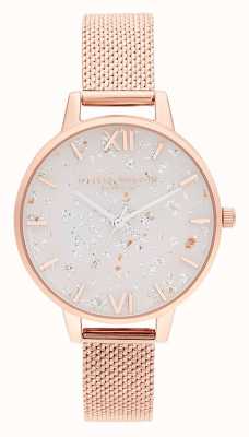 Olivia Burton | femmes | céleste | bracelet en maille d'or rose | OB16GD35