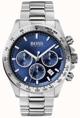 BOSS | sport de héros pour hommes lux | bracelet en acier | cadran bleu | 1513755