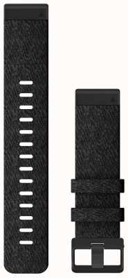 Garmin Bracelet de montre Quickfit 22 uniquement, nylon noir chiné 010-12863-07