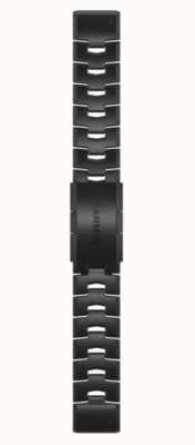Garmin Bracelet de montre Quickfit 22 uniquement, bracelet en titane ventilé avec revêtement dlc gris carbone 010-12863-09
