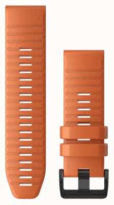 Garmin Bracelet de montre Quickfit 26 uniquement, silicone orange braise 010-12864-01