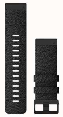 Garmin Bracelet de montre Quickfit 26 uniquement, nylon noir chiné 010-12864-07
