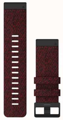 Garmin Bracelet de montre Quickfit 26 uniquement, nylon rouge chiné 010-12864-06