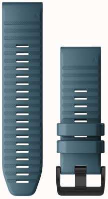 Garmin Bracelet de montre Quickfit 26 uniquement, silicone bleu lac 010-12864-03