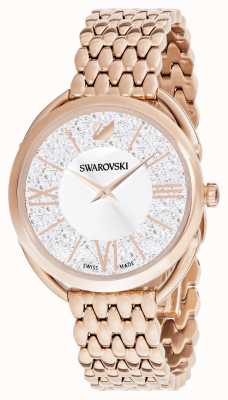 Swarovski | glam cristallin | bracelet plaqué or rose | cadran argenté 5452465