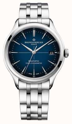 Baume & Mercier Chronomètre Clifton Baumatic (40 mm) cadran dégradé bleu / bracelet en acier inoxydable M0A10468