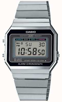 Casio Vintage | bracelet en argent | cadran numérique | A700WE-1AEF