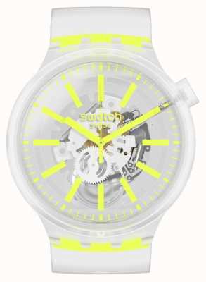 Swatch Yellowinjelly | gros gras | montre à bracelet transparent SO27E103