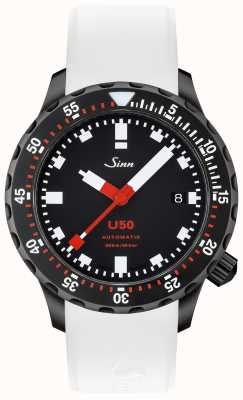 Sinn U50 | bracelet en silicone blanc | cadran noir 1050.020