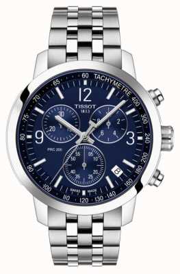 Tissot Prc 200 | chronographe | cadran bleu | bracelet en acier inoxydable T1144171104700