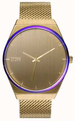 STORM Or Cirero | bracelet en maille dorée | cadran en or 47477/GD