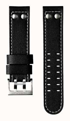 Hamilton Straps Bracelet en cuir de vachette noir 22 mm uniquement - Khaki Aviation H690706100