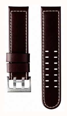 Hamilton Straps Bracelet en cuir de veau marron 22 mm uniquement - Khaki Aviation H600647101