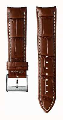 Hamilton Straps Bracelet en cuir de veau marron clair 22 mm uniquement - Jazzmaster H600326101