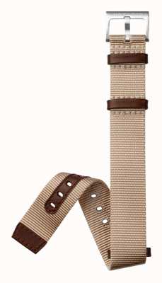 Hamilton Straps Nato marron beige 20 mm - Bracelet champ kaki uniquement H600694103