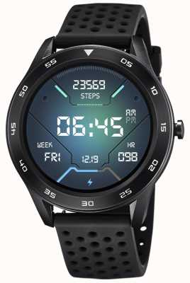 Lotus Smartime | hommes | bracelet en silicone noir + bracelet gratuit L50013/5