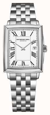 Raymond Weil Toccata pour femmes | bracelet en acier inoxydable | cadran blanc 5925-ST-00300