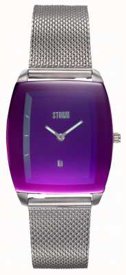 STORM Mini zaïre lazer violet | bracelet en maille d'acier | cadran violet 47474/P