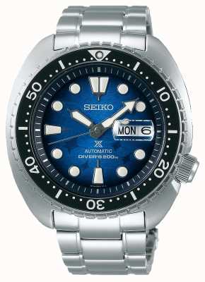 Seiko Les hommes sauvent l'océan | bracelet en acier inoxydable | cadran bleu SRPE39K1