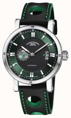 Muhle Glashutte Teutonia sport ii | bracelet de course noir M1-29-74-LB-S