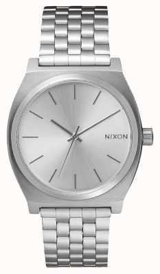 Nixon Compteur de temps | tout argent | bracelet en acier inoxydable | cadran argenté A045-1920-00