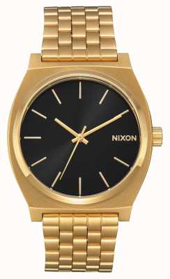 Nixon Compteur de temps | tout or / soleil noir | bracelet ip or | cadran noir A045-2042-00