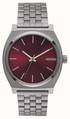 Nixon Compteur de temps | bronze à canon / bordeaux foncé | bracelet ip bronze | cadran bordeaux A045-2073-00