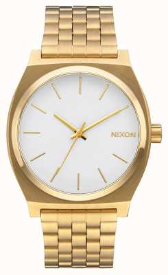 Nixon Compteur de temps | or / blanc | bracelet ip or | cadran blanc A045-508-00