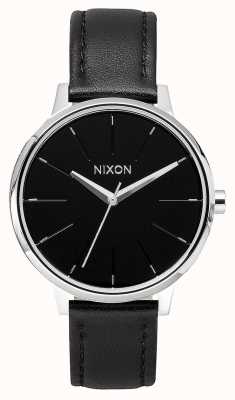 Nixon Cuir Kensington | noir | bracelet en cuir noir | cadran noir A108-000-00