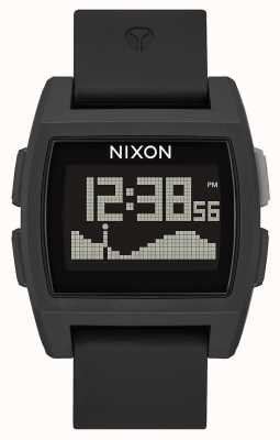 Nixon Marée de base | tout noir | numérique | bracelet en silicone noir | A1104-001-00