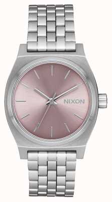 Nixon Caissier de temps moyen | argent / lavande pâle | bracelet en acier inoxydable | A1130-2878-00