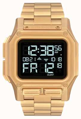 Nixon Regulus ss | tout l'or | numérique | bracelet en acier ip or | A1268-502-00