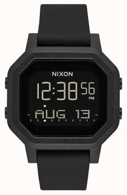 Nixon Siren | tout noir | numérique | bracelet en silicone noir A1311-001-00