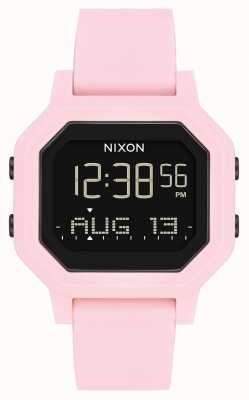 Nixon Siren | rose pâle | numérique | bracelet en silicone rose A1311-3154-00