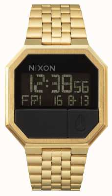 Nixon Réexécuter | tout l'or | numérique | bracelet en acier ip or A158-502-00