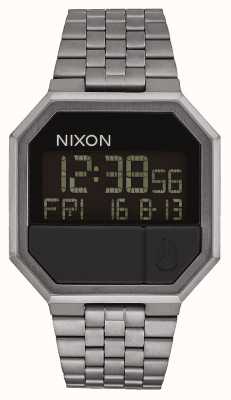 Nixon Réexécuter | tout gunmetal | numérique | bracelet en acier ip bronze A158-632-00