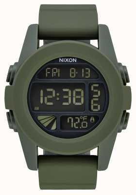 Nixon Unité | surplus | numérique | bracelet en silicone vert A197-1085-00