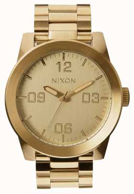 Nixon Caporal ss | tout l'or | bracelet en acier ip or | cadran en or A346-502-00