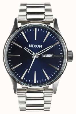 Nixon Sentry ss | rayon de soleil bleu | bracelet en acier inoxydable | cadran bleu A356-1258-00