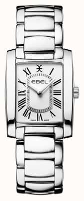 EBEL Brasilia pour femmes | bracelet en acier inoxydable | cadran blanc 1216461