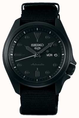 Seiko 5 sports | étui plaqué ip noir | bracelet nato noir SRPE69K1