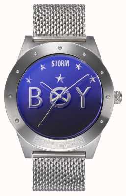 STORM Boy star lazer bleu | édition limitée | bracelet en maille d'acier 47484/LB