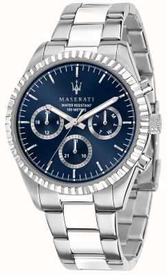 Maserati Compétition | bracelet en acier inoxydable | cadran bleu R8853100022