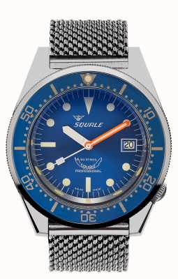 Squale 1521 maille océanique | cadran bleu | bracelet en maille d'acier inoxydable 1521OCN-CINSS20