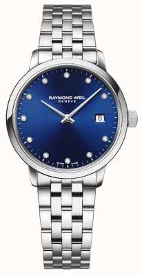 Raymond Weil Toccata | 11 cadran bleu diamant | bracelet en acier inoxydable 5985-ST-50081