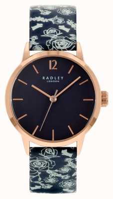 Radley Bracelet en cuir noir pour femme | cadran noir RY21250A