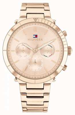 Tommy Hilfiger Emery | bracelet en acier or rose pour femme | cadran en or rose 1782347