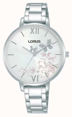 Lorus Femmes | cadran soleillé blanc | bracelet en acier inoxydable RG201TX9